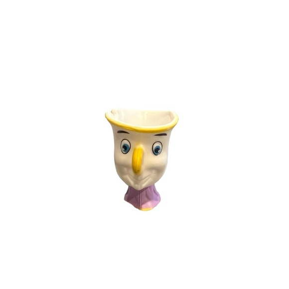 Disney Beauty & The Beast Chip Mug Tea Cup Mini Figure Plastic Toy - Picture 1 of 6